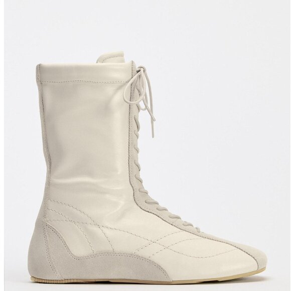 Y2K Lacoste White Leather Sneaker High Top GUC - Picture 14 of 14